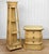 Vintage Hollywood Regency Obelisk Pyramid Etagere Cabinet Stand For Sale - Image 6 of 15