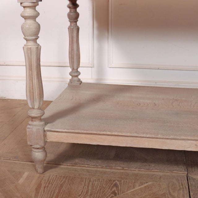 French Bleached Drapers Table For Sale - Image 3 of 13
