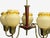 Wood 1950s Swedish Modern, Chandelier, Brass, Wood, Yellow Glass For Sale - Image 7 of 11