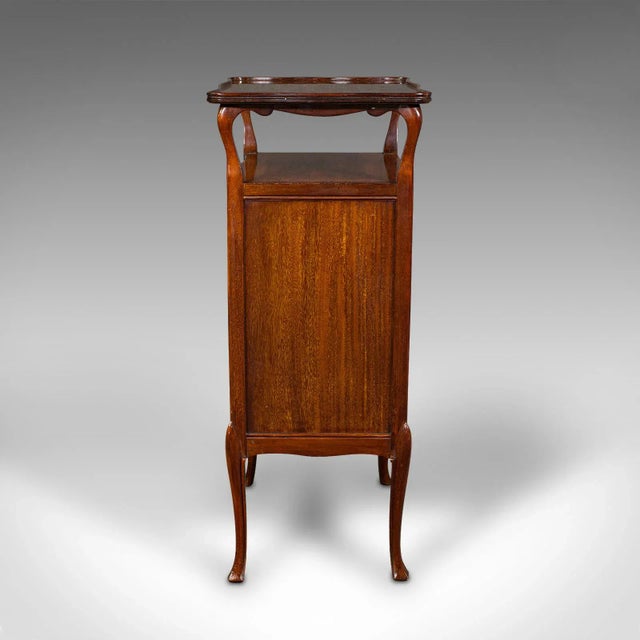 1910s Antique Edwardian English Music Cabinet For Sale - Image 6 of 13