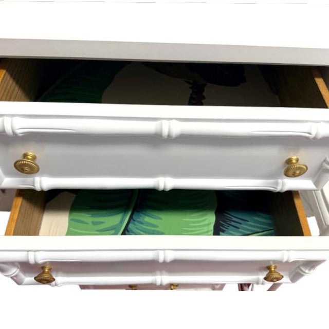 Vintage Faux Bamboo Lingerie Chest For Sale In West Palm - Image 6 of 6