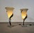 Large Jugendstil Floor Lamps with Stone Base and Italian Glass Shade from Roberto Galli, Set of 2 For Sale - Image 12 of 18