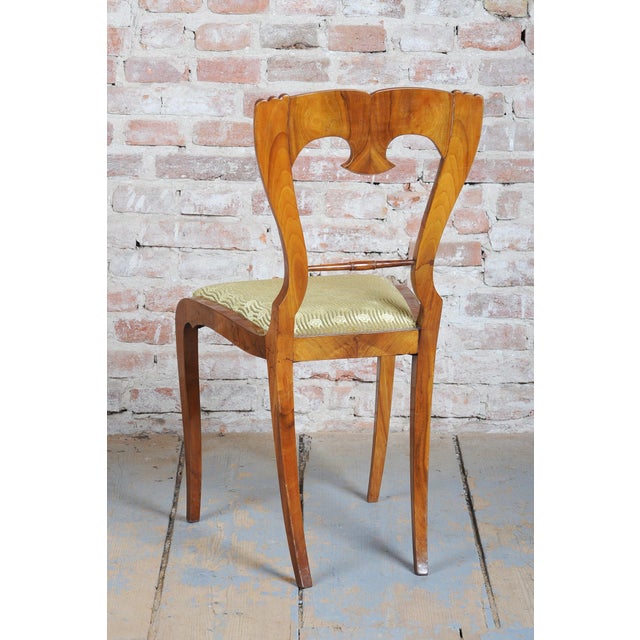 Biedermeier Chairs in Walnut, Czech, 1840s, Set of 4 For Sale - Image 11 of 15
