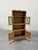 Mid-Century Modern Mid Century Danish Oak Henning Kjaernulf Style Stained Glass Bookcase Cabinet For Sale - Image 3 of 5