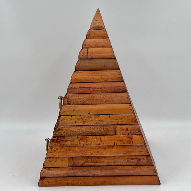 Vintage Abstract Bamboo Rustic Two Drawer Chest For Sale - Image 9 of 12