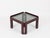 Brown Square Coffee Table with Smoked Glass by Afra & Tobia Scarpa, Italy, 1960s For Sale - Image 8 of 15