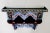 Moroccan Wooden Shelf All Hand-Painted / Black For Sale In Orlando - Image 6 of 8