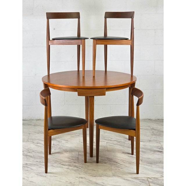 Mid 20th Century Roundette Teak Dining Set by Hans Olsen for Frem Rojle For Sale In Richmond - Image 6 of 14