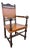 Spanish Renaissance Revival Leather Armchair, Early 20th Century For Sale