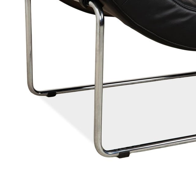 Black Leather 680 Recliner with Manual Function from Rolf Benz For Sale - Image 5 of 13