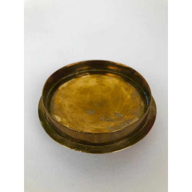 Art Deco Cigarette Container in Brass, 1925 For Sale - Image 9 of 10