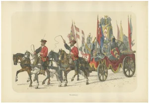 Triumphal Carriage of the Swiss Confederation, 1855, Paper