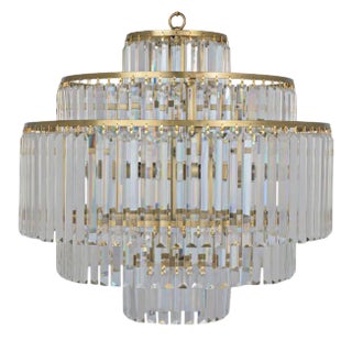 NOIR Quintus Chandelier in Antique Brass For Sale