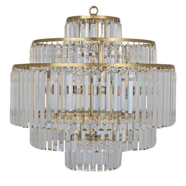 NOIR Quintus Chandelier in Antique Brass For Sale