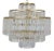 NOIR Quintus Chandelier in Antique Brass For Sale