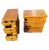 1970s Vintage 3 Drawers Amish Crafted Oak End Tables With Magazine Racks, Circa 1970s - a Pair For Sale - Image 5 of 10
