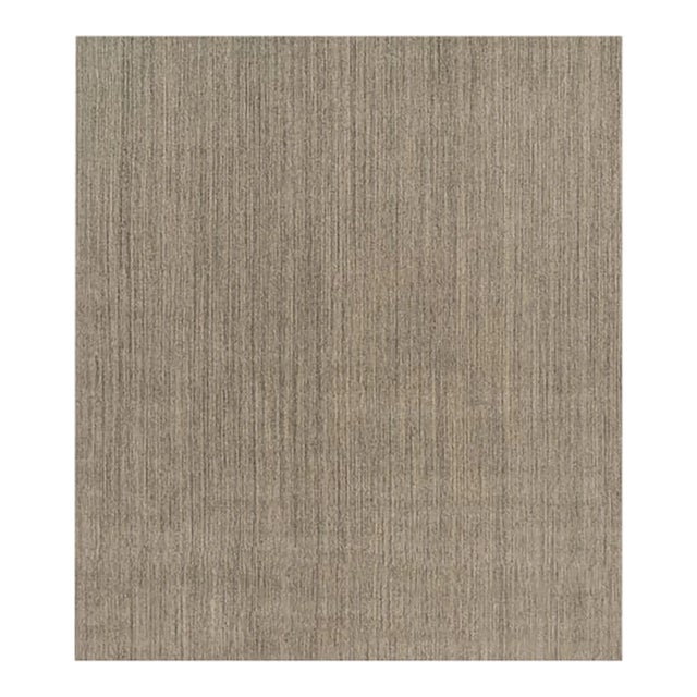 Rug & Kilim’s Oversized Modern Textural Rug With Beige and Gray Striae - 14x16 For Sale