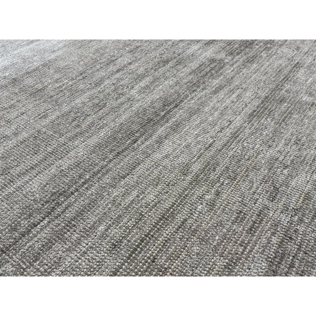 9ft X 12ft Modern Flatweave Textured Wool Area Rug For Sale - Image 11 of 12