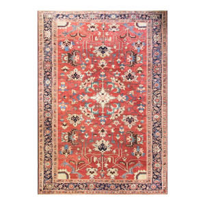 Antique Persian Serapi Carpet, 9'2" X 13'3",