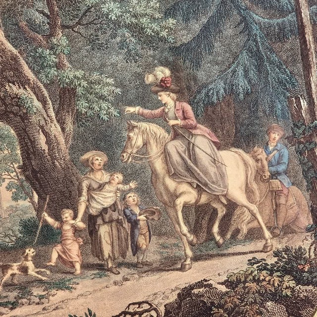 The happy meeting - the benevolent lady a pair of ovals of extraordinary refinement and grace: these 18th century works by...