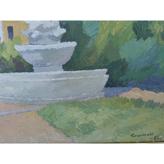 Modernist Swedish Landscape Painting by Arne Granhall 1983 For Sale - Image 12 of 18