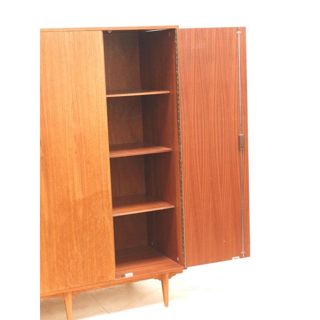 Vintage Belgian 3-Door Wardrobe, 1960s For Sale - Image 5 of 9