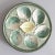 Ceramic Antique French Saint Clément Majolica Blue Green & Yellow Lemon Wedge Oyster Plate For Sale - Image 7 of 7