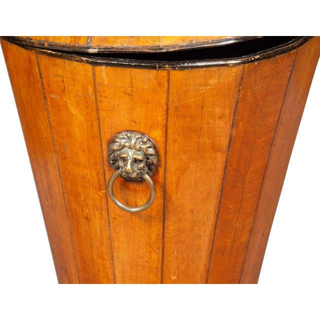 Regency Urn Form Oak Wine Coolers - a Pair For Sale - Image 10 of 12