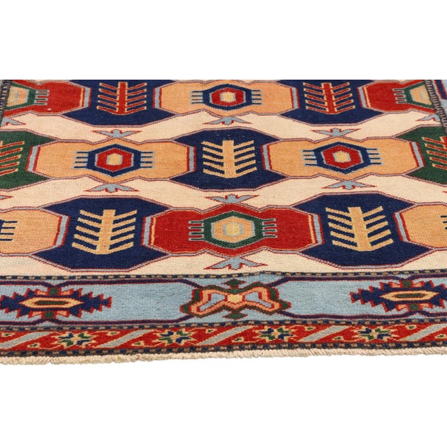 Vintage Turkish Oushak Rug - 03'06 X 05'04 For Sale - Image 4 of 9