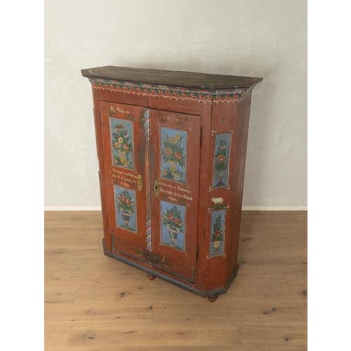 Antique Farmhouse Display Cabinet For Sale - Image 4 of 9
