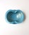 A beautiful and substantial Italian Murano sky-blue and gold art glass bowl, attributed to designer Alfredo Barbini,...