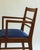 Pair of bridge chairs in solid oak or beech with staggered armrests and openwork backs, by René Gabriel, 1950. The royal...