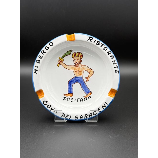 70 years of Positano History - Covo dei Saraceni Positano Albergo Ristorante Ashtray A 5 Star Hotel with waterside dining...