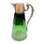Antique Beveled Decanter | Prism Glass & Brass (Missing Top) For Sale