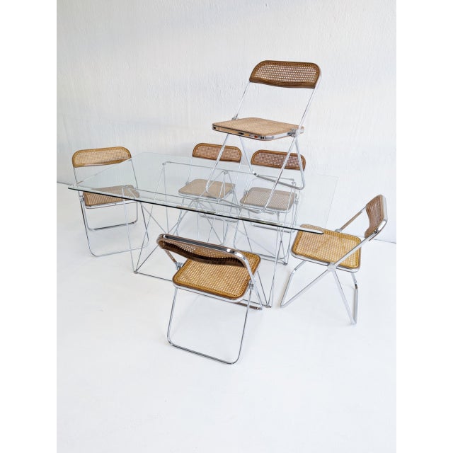 Plia Folding Chairs by Giancarlo Piretti for Anonyma Castelli, 1970s, Set of 6 For Sale - Image 10 of 15