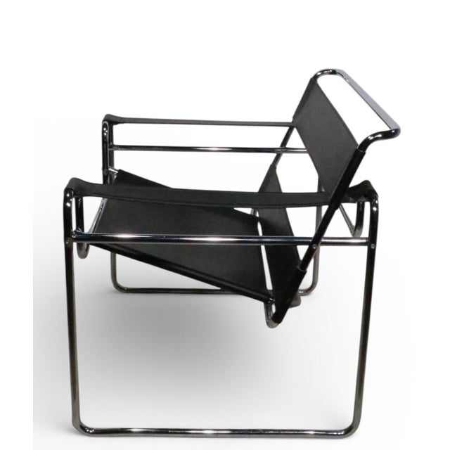 Mies Van Der Rohe Wassily Chair Made in Italy Circa 1970's For Sale - Image 14 of 17