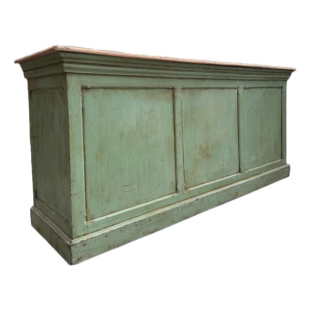 Antique Wooden Florists Counter For Sale