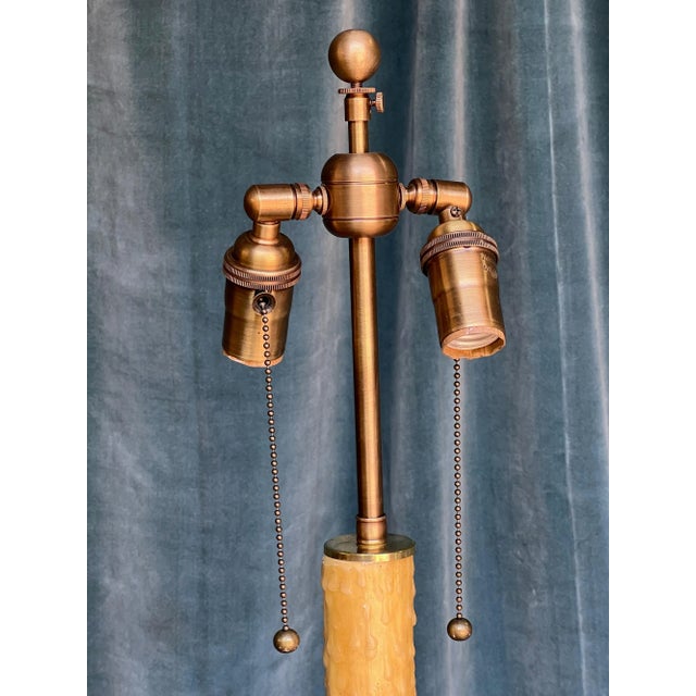 Spanish 1950s Gilt Iron Floor Lamp on a Tripod Base For Sale - Image 12 of 13