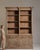 Carved oak glazed bookcase hutch in Weathered Honey Oak. Finished in weathered honey oak, this carved oak glazed bookcase...