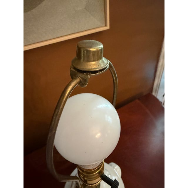 Wedgwood Napoleon Ivy Porcelain Table Lamp Ram's Head ca.1960s For Sale - Image 9 of 17