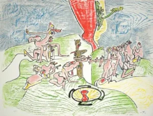 Roberto Matta, "or Dur or Aison," Print