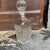 1970s molded pressed glass whiskey decanter.