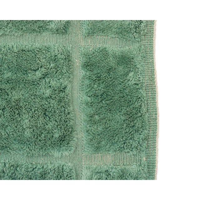Oversize Hand-Knotted Moroccan Wool Rug | 11'9" X 8'1" | One of a Kind For Sale - Image 6 of 8