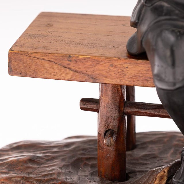 Antique Japanese Meiji Bronze Takaakia Okimono, 19th Century For Sale - Image 18 of 18