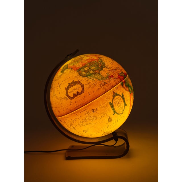 Postmodern Danish Illuminated World Globe Table Lamp by Scan-Globe A/S, 1990 For Sale - Image 3 of 12