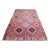 60s Pink Colored Large Turkish Jijim Kilim Rug For Sale