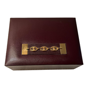 1970's Swank Leather Jewelry Box