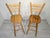 Pine Bar Stool with Backrest For Sale - Image 4 of 18