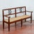 18th Century Style Bench with Raffia and Straw Seat For Sale - Image 13 of 15