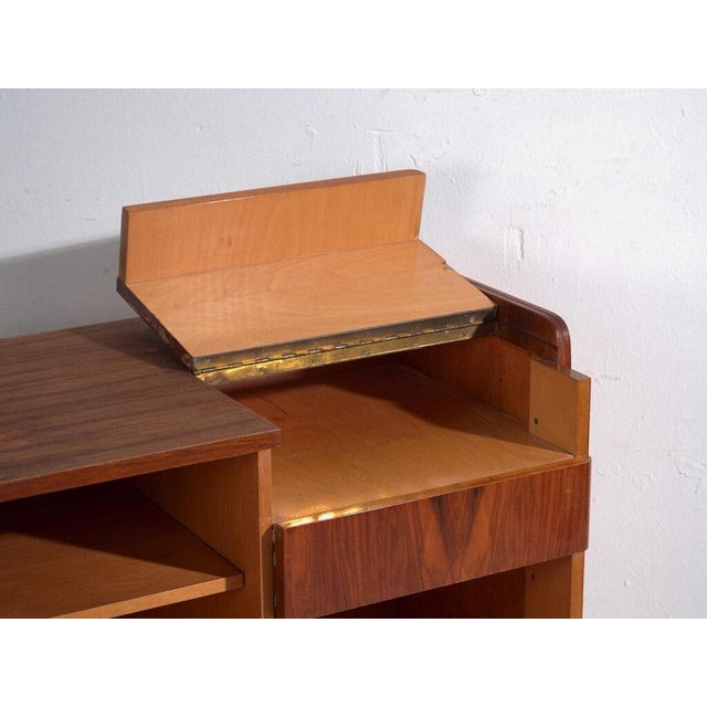 Wood Mid-Century Asymmetric Walnut Sideboard by Amaru For Sale - Image 7 of 15